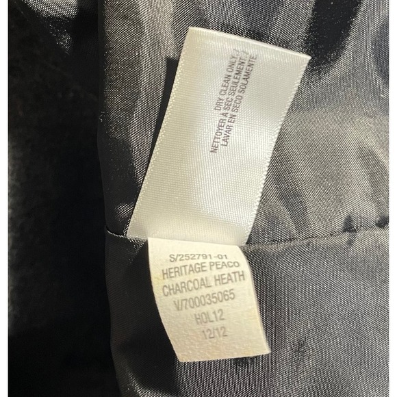 Old Navy Heritage Peacoat Charcoal Heather Gray Winter Coat Womens Medium Wool - Picture 9 of 9